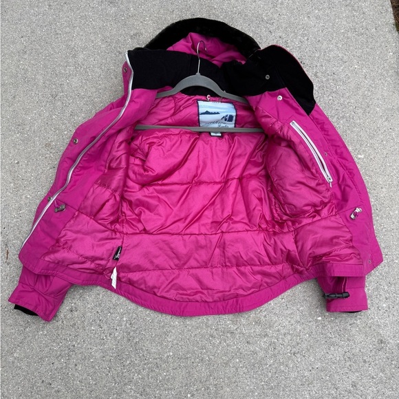 Vintage 90s Obermeyer Pink Ski Snow Coat Jacket Size 6 Petite Women’s Small - Picture 8 of 13